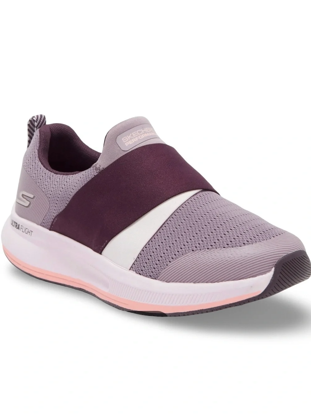 Skechers Women’s GOrun Pulse - Bold Venture Slip-On Running Sneakers, plum